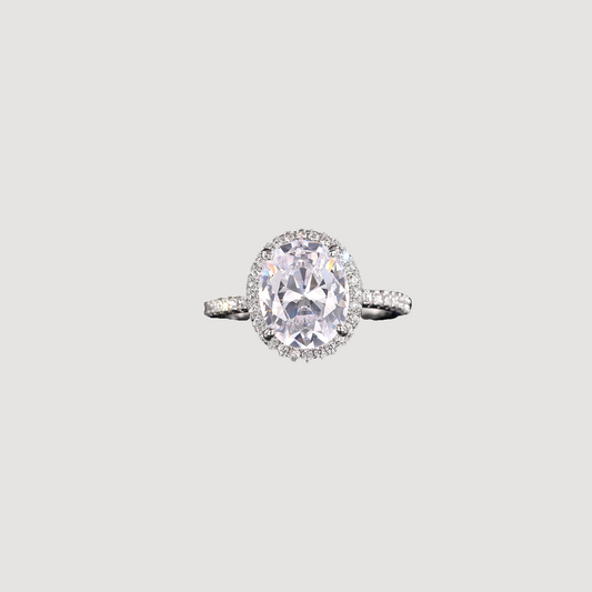 Diamond Oval Ring